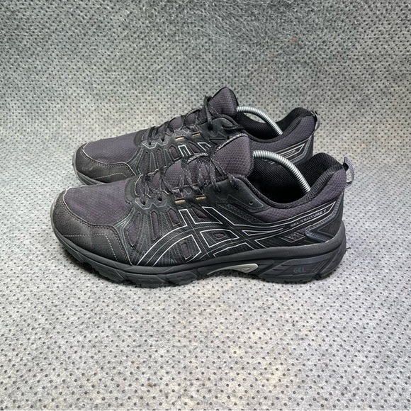 Asics Gel-Venture 7 Black Extra Wide Running Shoes Size 11 Men’s - Picture 1 of 8